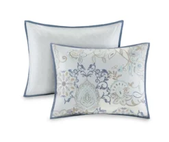 Lian Blue King/California King 3-Piece Reversible Duvet Cover Set -Hoover Sales Store 810538031 810538032 4