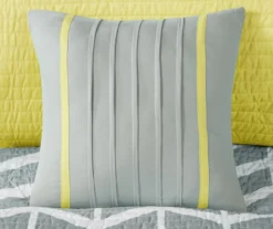 Darcy Yellow Chevron Full/Queen 5-Piece Duvet Cover Set -Hoover Sales Store 810538039 810538040 810538044 7