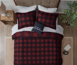 Red Buffalo Plaid Rochester Reversible Queen 8-Piece Comforter Set -Hoover Sales Store 810547533 810547534 810547687 810547688 810547689 3 1