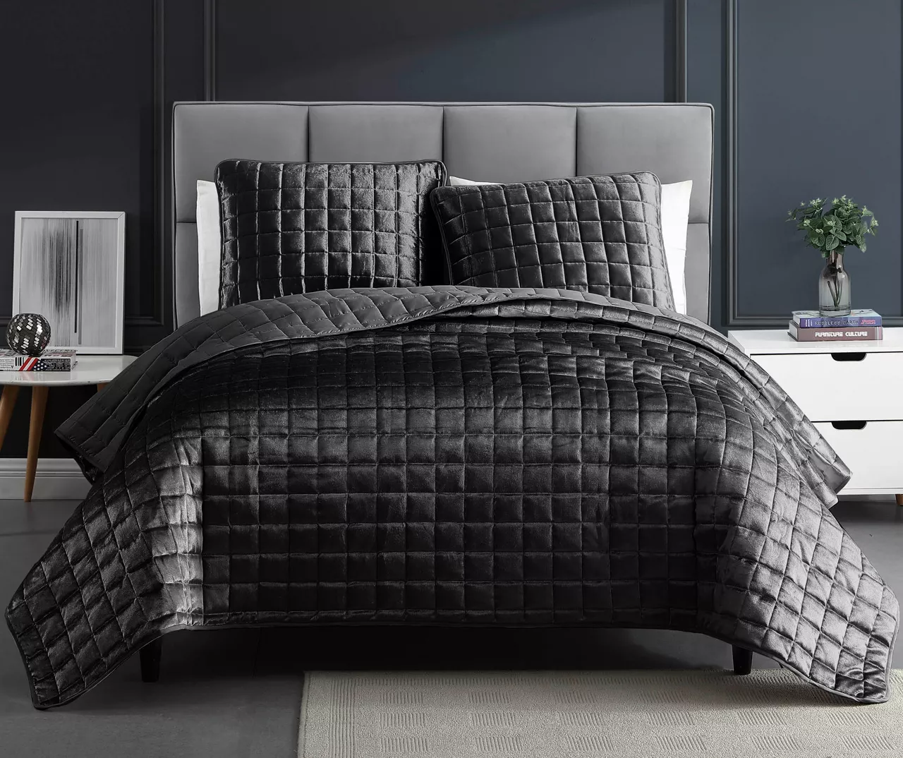 Square-Quilted Lyndon Coverlet Comforter Set 4 Square-Quilted Lyndon Coverlet Comforter Set - Image 4