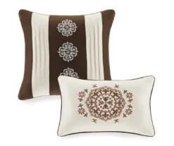 Brown Jacquard Dennie Comforter Set -Hoover Sales Store 810547673 810547674 810547675 18