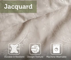 Brown Jacquard Dennie Comforter Set -Hoover Sales Store 810547673 810547674 810547675 19