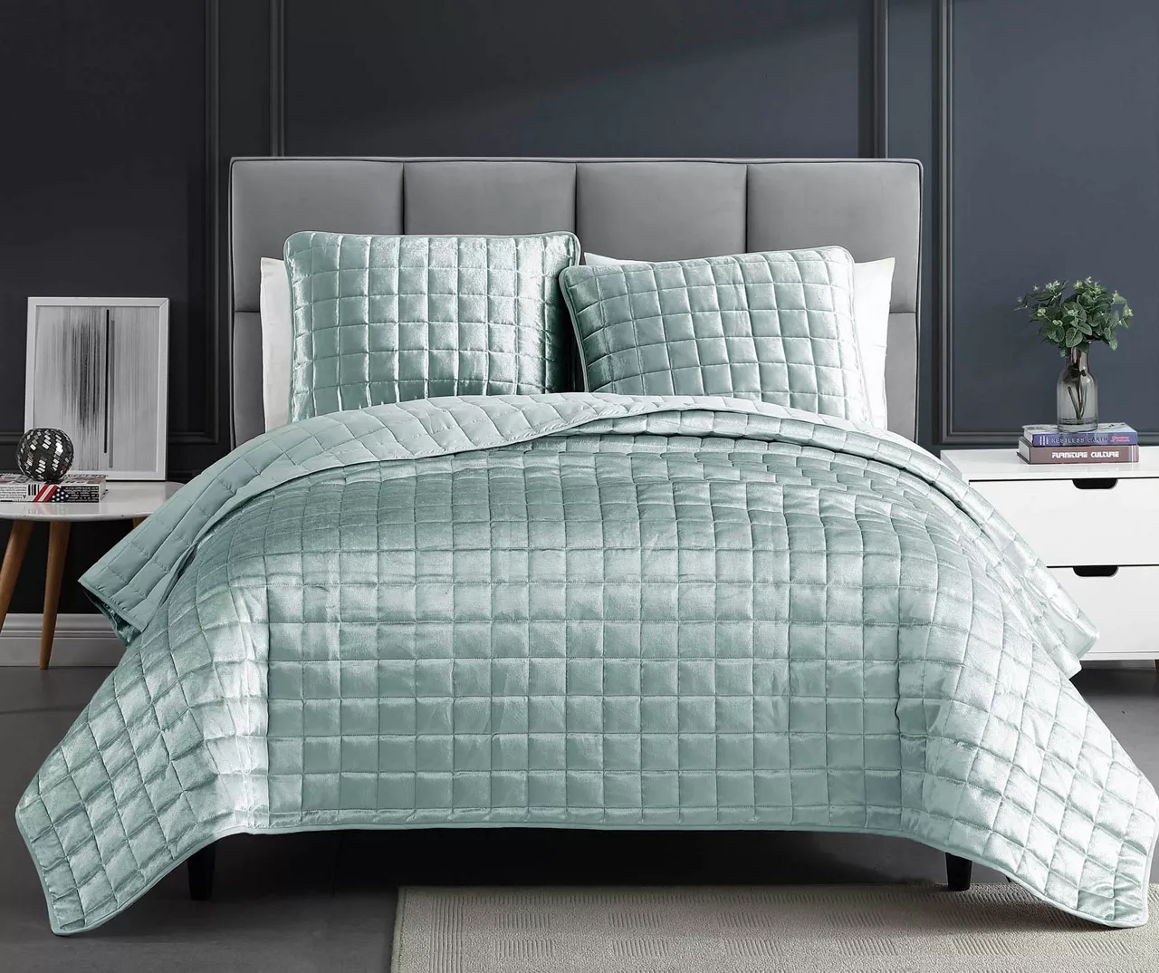 Square-Quilted Lyndon Coverlet Comforter Set 1 Square-Quilted Lyndon Coverlet Comforter Set