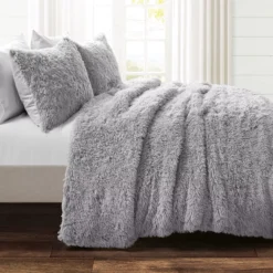 Emma Faux Fur Comforter Set -Hoover Sales Store 810552775 11