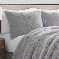 Emma Faux Fur Comforter Set -Hoover Sales Store 810552775 21
