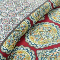 Harley Red & Blue Paisley Arabesque King 5-Piece Comforter Set -Hoover Sales Store 810552872 21