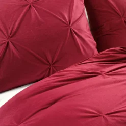 Red Diamond Pintuck Velvet Full/Queen 3-Piece Comforter Set -Hoover Sales Store 810552881 2