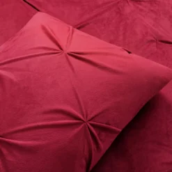 Red Diamond Pintuck Velvet Full/Queen 3-Piece Comforter Set -Hoover Sales Store 810552881 4