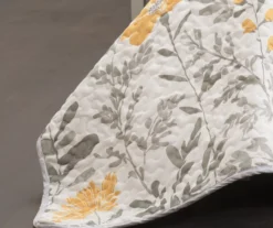 Aprile White & Yellow Floral Full/Queen 3-Piece Quilt Set -Hoover Sales Store 810552959 4