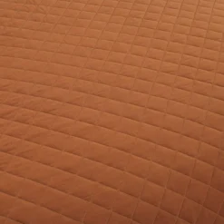 Ava Rust Diamond-Quilted Full/Queen 3-Piece Quilt Set -Hoover Sales Store 810552961 3