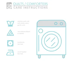 Gray & Pink Llama Pattern Block Full/Queen 5-Piece Quilt Set -Hoover Sales Store 810552996 4