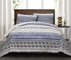 Hygge Geometric Reversible 3-Piece Quilt Set -Hoover Sales Store 810553239 1