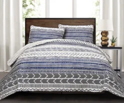 Hygge Geometric Reversible 3-Piece Quilt Set -Hoover Sales Store 810553239 11