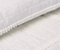 Pom-Pom Stripe 3-Piece Quilt Set -Hoover Sales Store 810553243 31