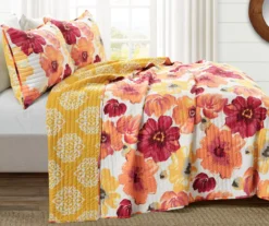 Leah Floral Reversible 3-Piece Quilt Set -Hoover Sales Store 810553248 2