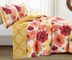 Leah Floral Reversible 3-Piece Quilt Set -Hoover Sales Store 810553248 21