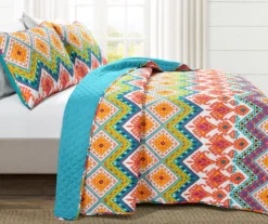 Boho Zigzag Reversible 3-Piece Quilt Set -Hoover Sales Store 810553318 11