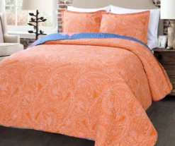 Turquoise & Fuchsia Boho Chic Reversible King 3-Piece Quilt Set -Hoover Sales Store 810553320 31