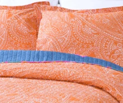 Turquoise & Fuchsia Boho Chic Reversible King 3-Piece Quilt Set -Hoover Sales Store 810553320 41