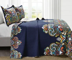 Clara Floral Reversible 3-Piece Quilt Set -Hoover Sales Store 810553332 2