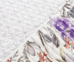 Adalia Floral Reversible 3-Piece Quilt Set 22 Adalia Floral Reversible 3-Piece Quilt Set -Hoover Sales Store 810553341 4