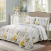 Adalia Floral Reversible 3-Piece Quilt Set