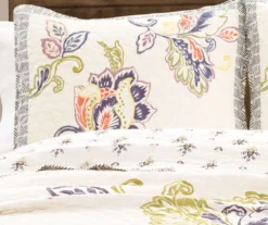 Aster Floral Reversible 3-Piece Quilt Set 18 Aster Floral Reversible 3-Piece Quilt Set -Hoover Sales Store 810553346 11