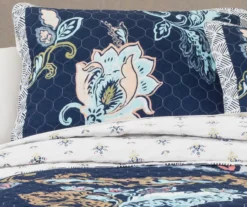 Aster Floral Reversible 3-Piece Quilt Set 14 Aster Floral Reversible 3-Piece Quilt Set -Hoover Sales Store 810553347 11