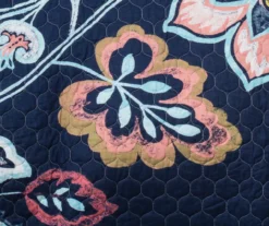 Aster Floral Reversible 3-Piece Quilt Set 12 Aster Floral Reversible 3-Piece Quilt Set -Hoover Sales Store 810553347 2