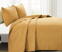 Ava Diamond-Quilted 3-Piece Quilt Set -Hoover Sales Store 810553356 1