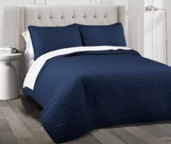 Ava Diamond-Quilted 3-Piece Quilt Set -Hoover Sales Store 810553357 1