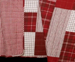 Greenville Plaid Patchwork Reversible 3-Piece Quilt Set -Hoover Sales Store 810553375 31