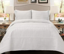 Pom-Pom Stripe 3-Piece Quilt Set -Hoover Sales Store 810553392 21