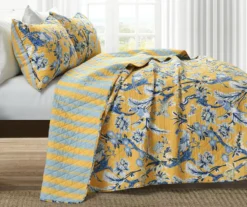 Dolores Floral Reversible 3-Piece Quilt Set -Hoover Sales Store 810553394 2