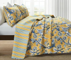 Dolores Floral Reversible 3-Piece Quilt Set -Hoover Sales Store 810553395 2