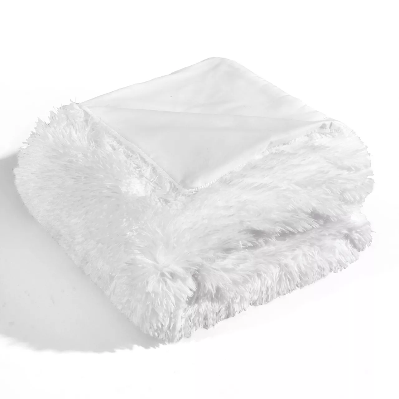 Emma White Faux Fur Throw, (50" X 60") 9 Emma White Faux Fur Throw, (50" X 60") - Image 9
