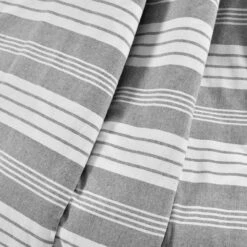 Farmhouse Gray & White Stripe Throw, (50" X 60") 9 Farmhouse Gray & White Stripe Throw, (50" X 60") -Hoover Sales Store 810553542 11
