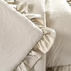 Reyna Wheat Ruffle-Trim Crinkle Throw, (50" X 60") -Hoover Sales Store 810553550 21