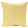 "Drift Away" Sunshine Yellow Square Throw Pillow
