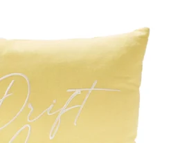 "Drift Away" Sunshine Yellow Square Throw Pillow 5 "Drift Away" Sunshine Yellow Square Throw Pillow -Hoover Sales Store 810557728 2
