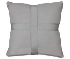 Axel Gray Stitched Windowpane Throw Pillow -Hoover Sales Store 810564951 21
