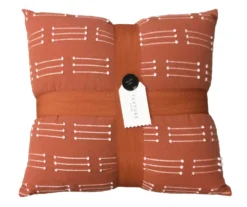 Azalia Dark Coral Triple Line Pattern Throw Pillow 6 Azalia Dark Coral Triple Line Pattern Throw Pillow -Hoover Sales Store 810564953 11