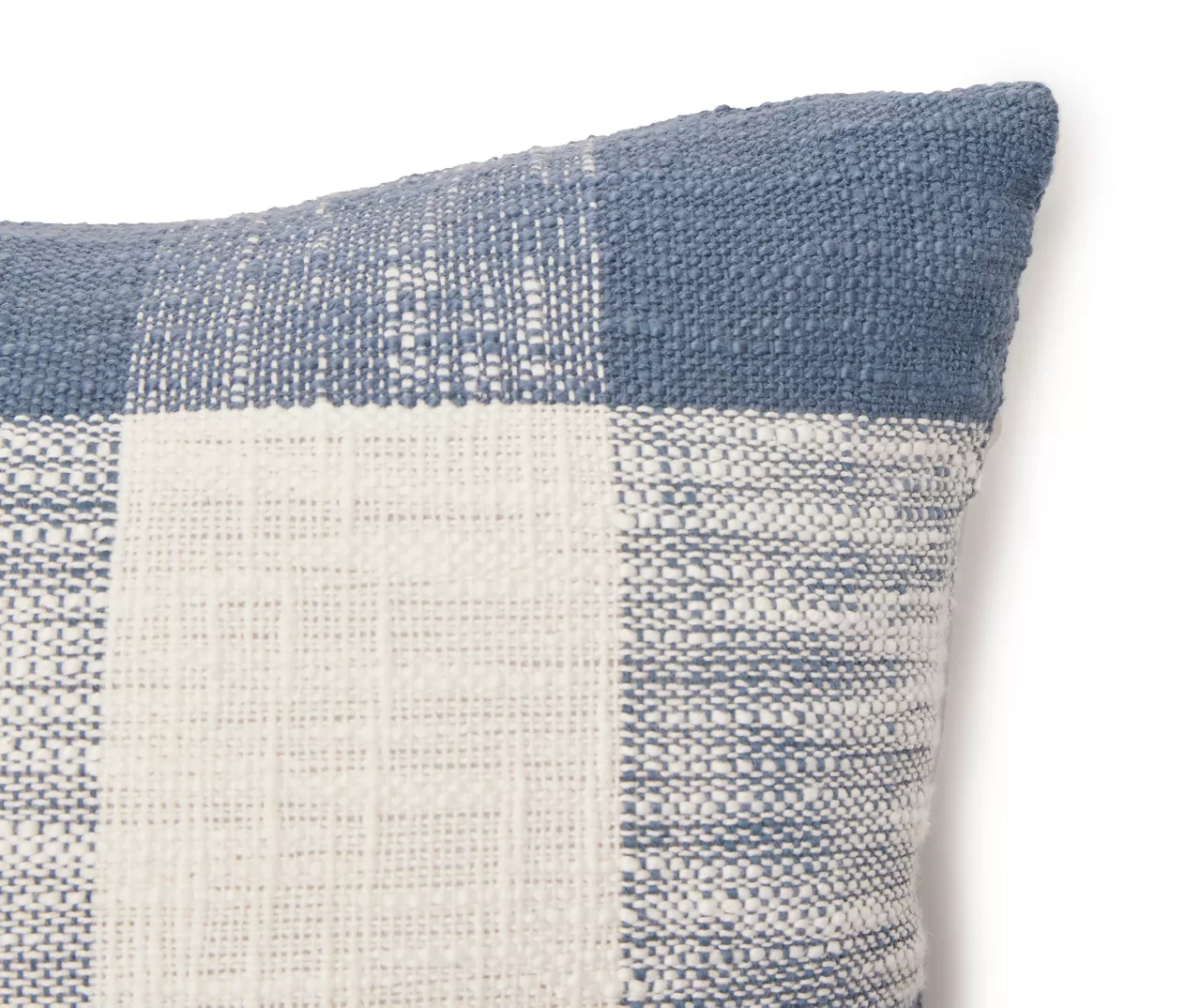 Linden Navy & Cream Buffalo Plaid Square Throw Pillow 2 Linden Navy & Cream Buffalo Plaid Square Throw Pillow - Image 2