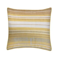 Victoria Yellow & Brown Stripe Throw Pillow -Hoover Sales Store 810566287 21