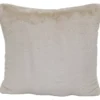 Bristol Oatmeal Faux Fur Throw Pillow