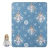 Blue & White Fabulous Elsa Character Pillow & 40" X 50" Fleece Throw Set