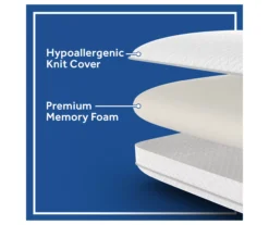 White Quilted Memory Foam Pillow -Hoover Sales Store 810571087 3