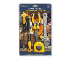 Yellow & Black 5-Piece Combination Tool Set