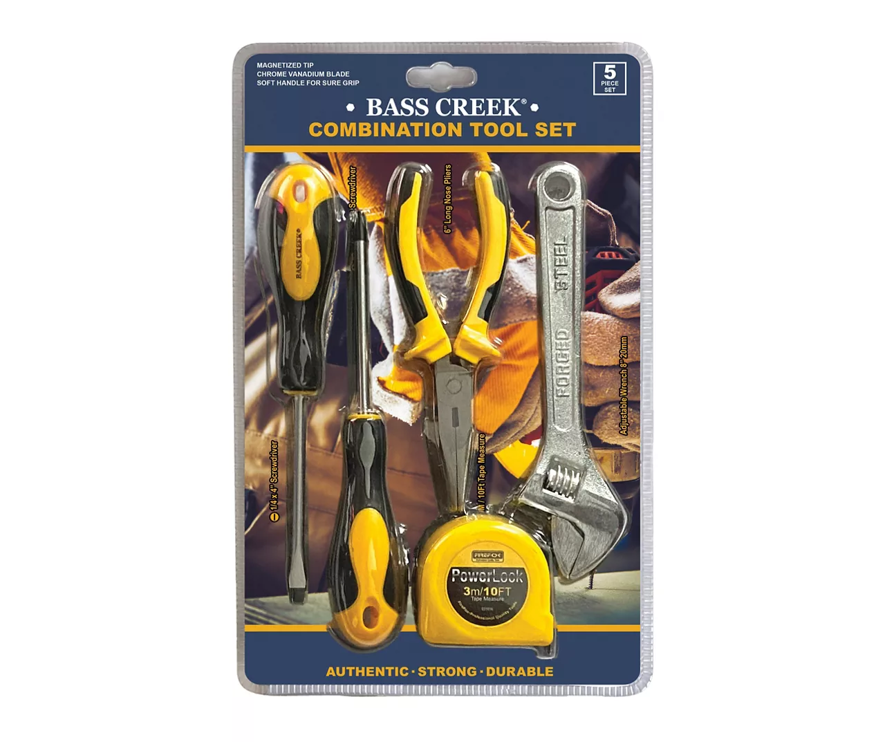 Yellow & Black 5-Piece Combination Tool Set 1 Yellow & Black 5-Piece Combination Tool Set