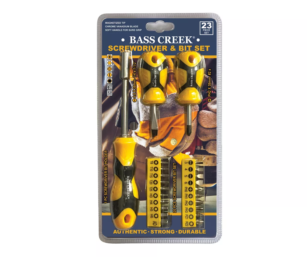 Yellow & Black 23-Piece Screwdriver & Bit Set 1 Yellow & Black 23-Piece Screwdriver & Bit Set